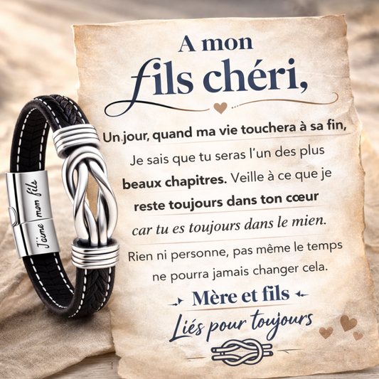 Bracelet Infini - À mon Fils chéri